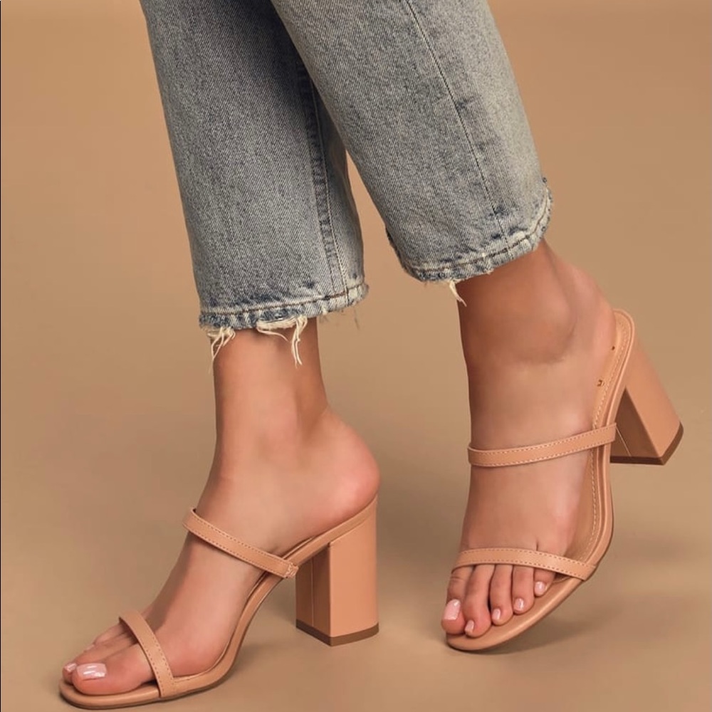 Ariellie light nude high heel sandal